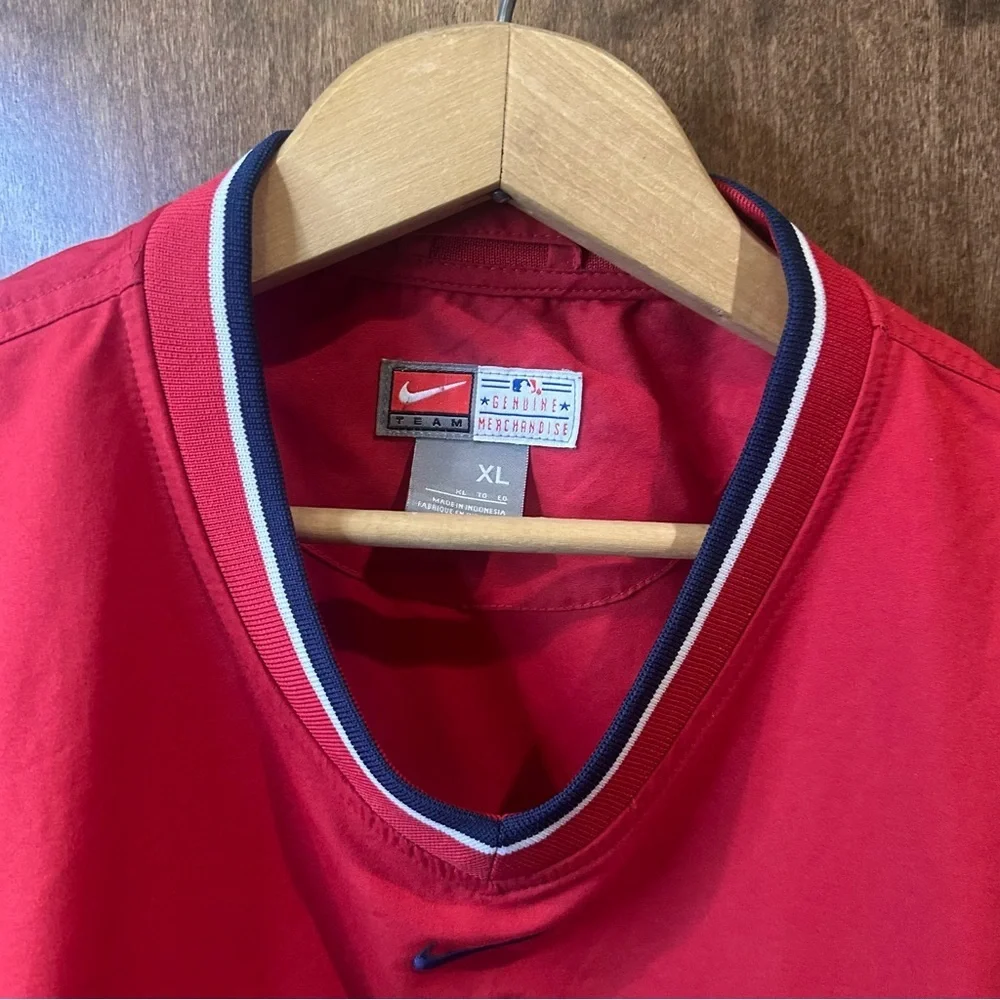 Vintage Nike Red Minnesota Twins Pullover with White and Navy Accents